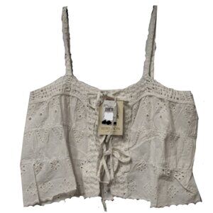 Brand New Women's Rebellion Again Eyelet Tank Top